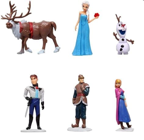 Frozen Toys for  Cake decoration  6 Pcs