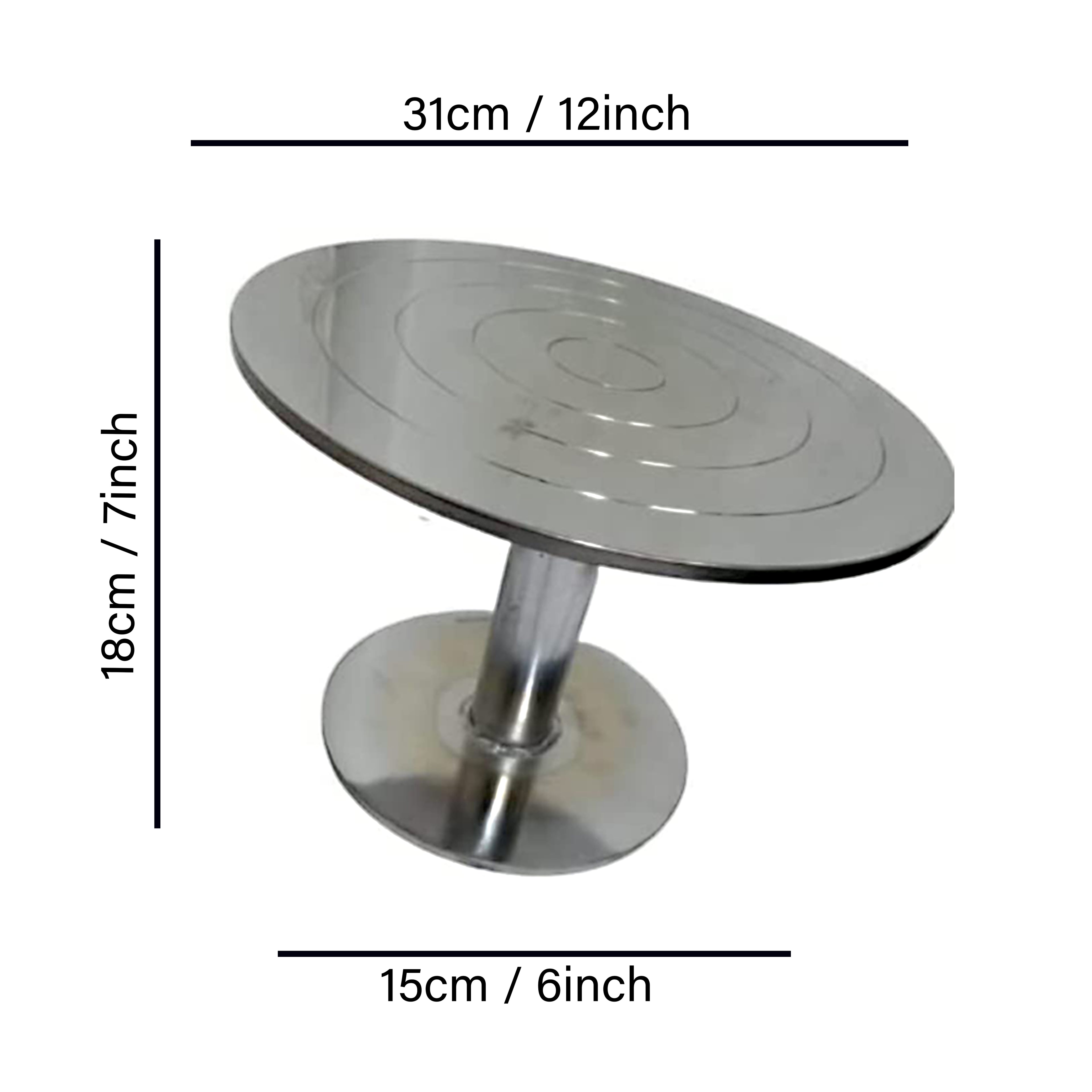 STAINLESS STEEL TURN TABLE  {12inch}