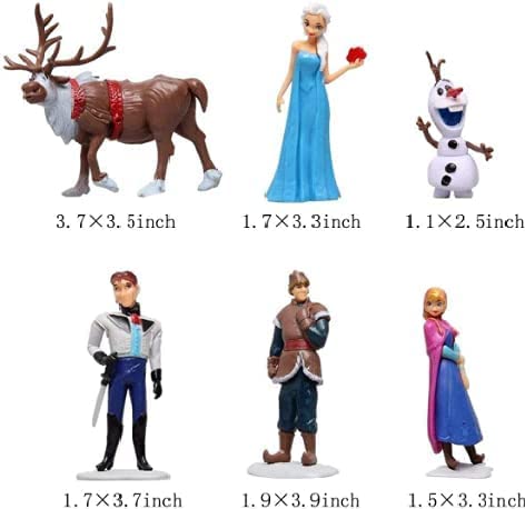 Frozen Toys for  Cake decoration  6 Pcs