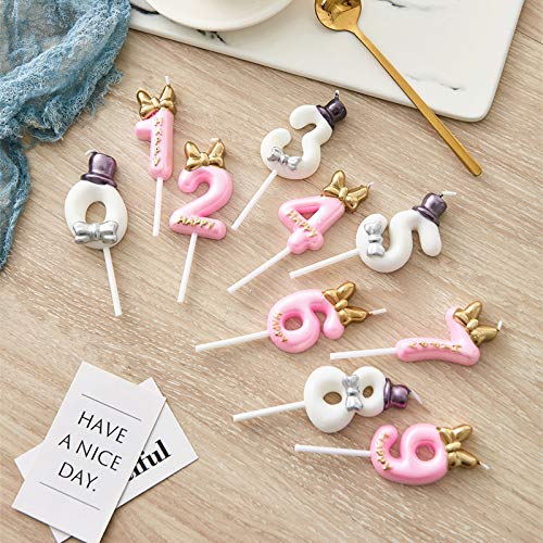 10 Cavity Number Silicone Mold, 3D Number Lollipop Chocolate Hard Candy Mold,