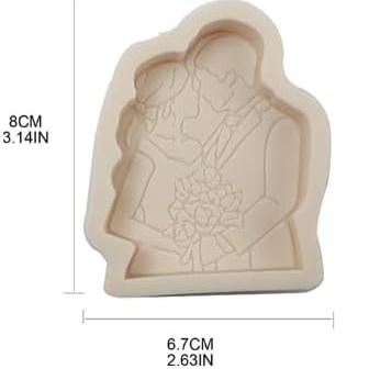 Wedding Couple Silicone Fondant molds