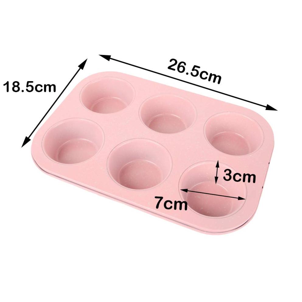 6 cavity cake molds carbon steel Muffin cup baking tray