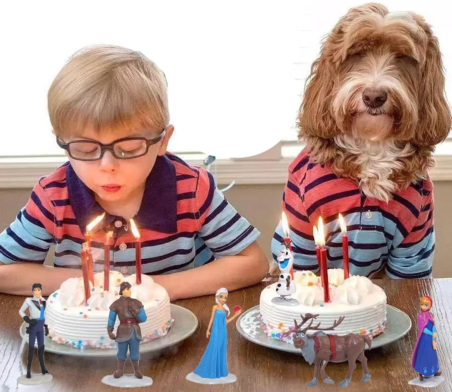 Frozen Toys for  Cake decoration  6 Pcs