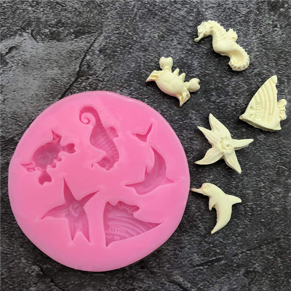 5in1 Sea Animal Silicone Mold