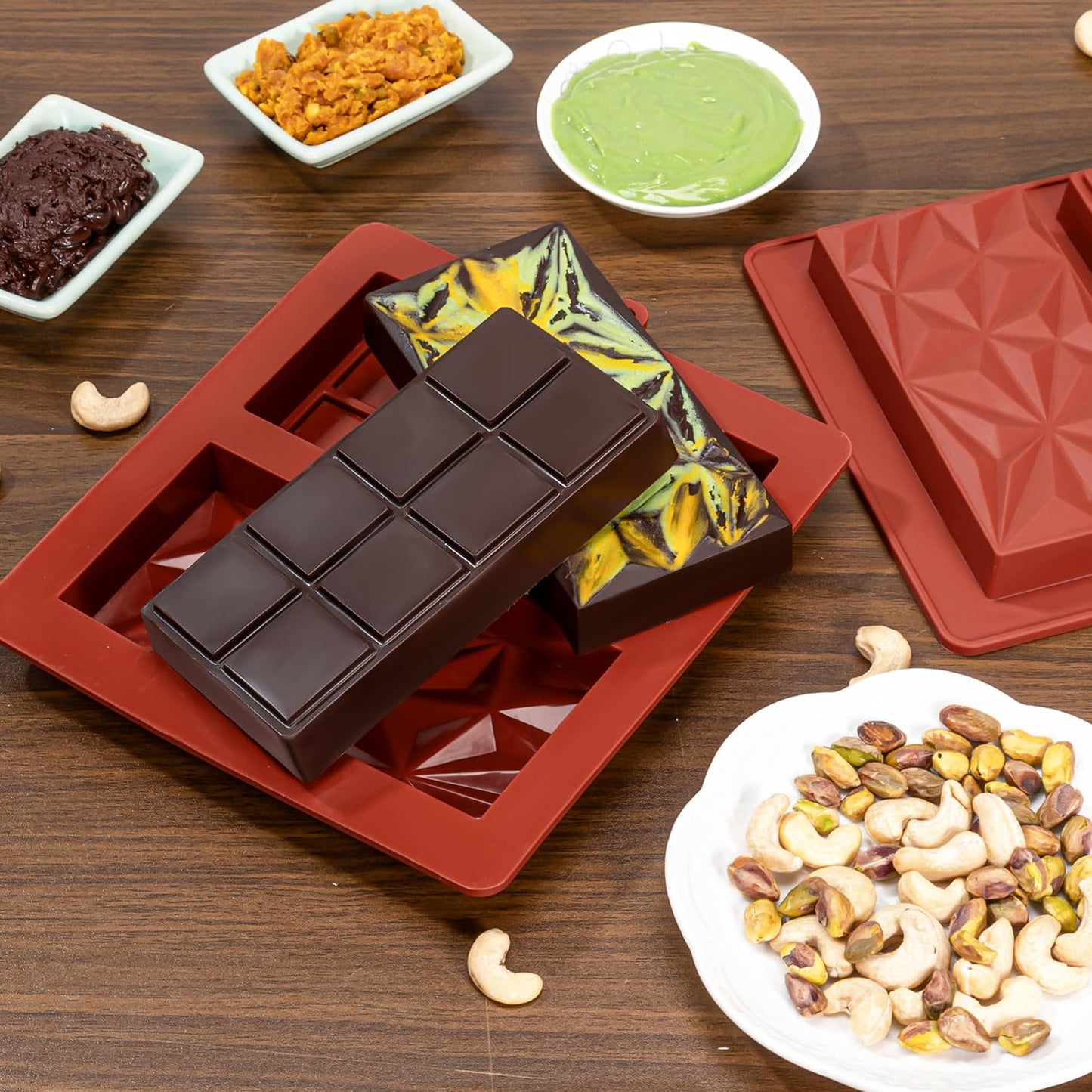 2 in 1 Big Deep Kunafa Chocolate Mold