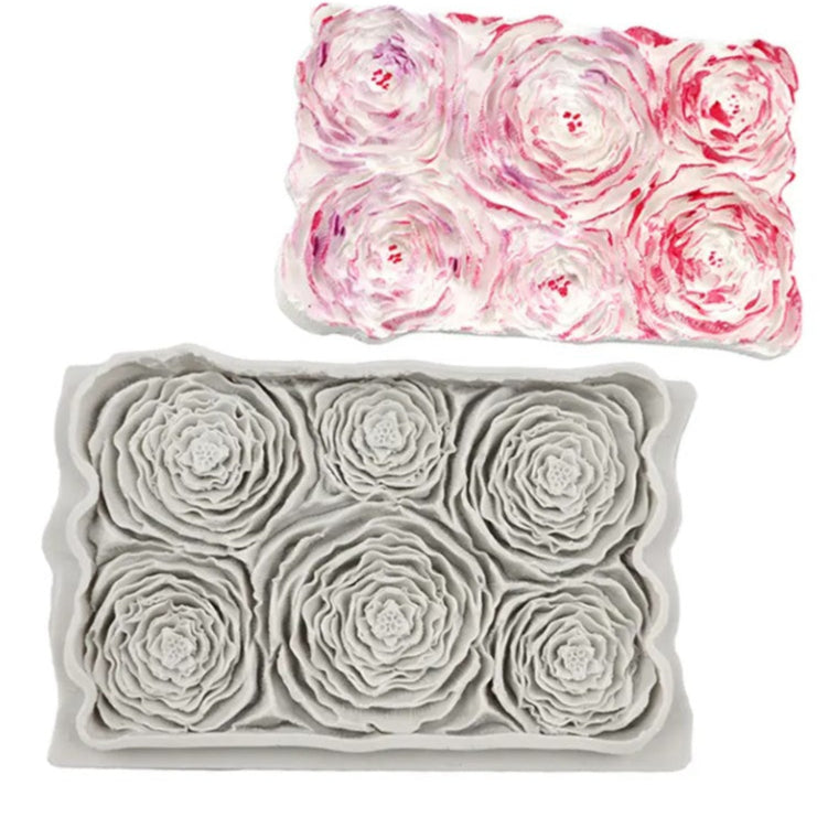 Silicone Rose Bark Flower Daisy Chrysanthemum Fondant molds