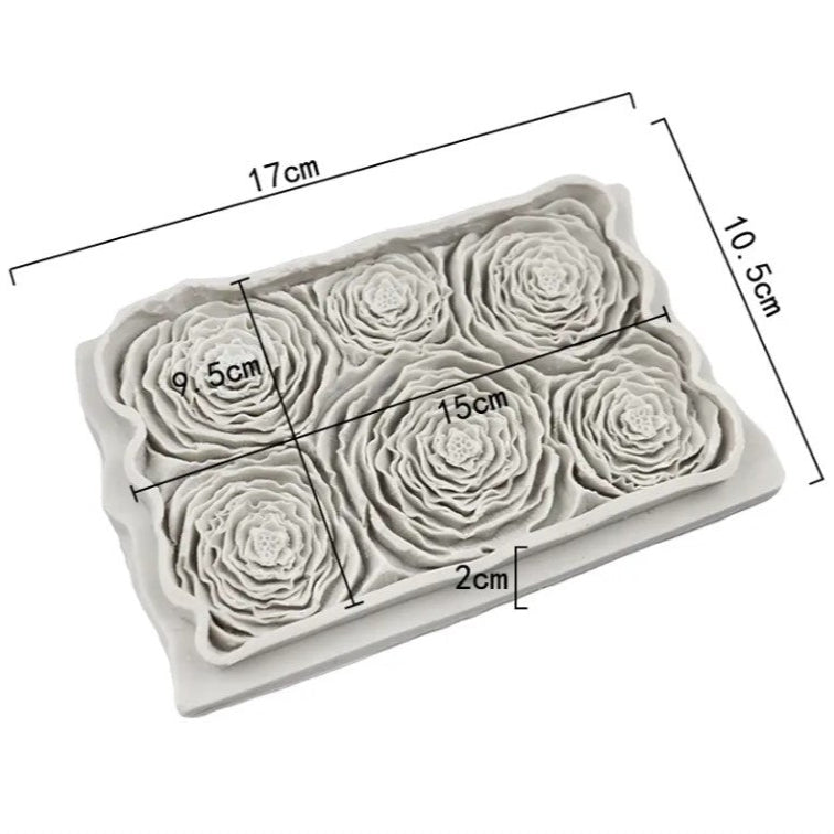 Silicone Rose Bark Flower Daisy Chrysanthemum Fondant molds