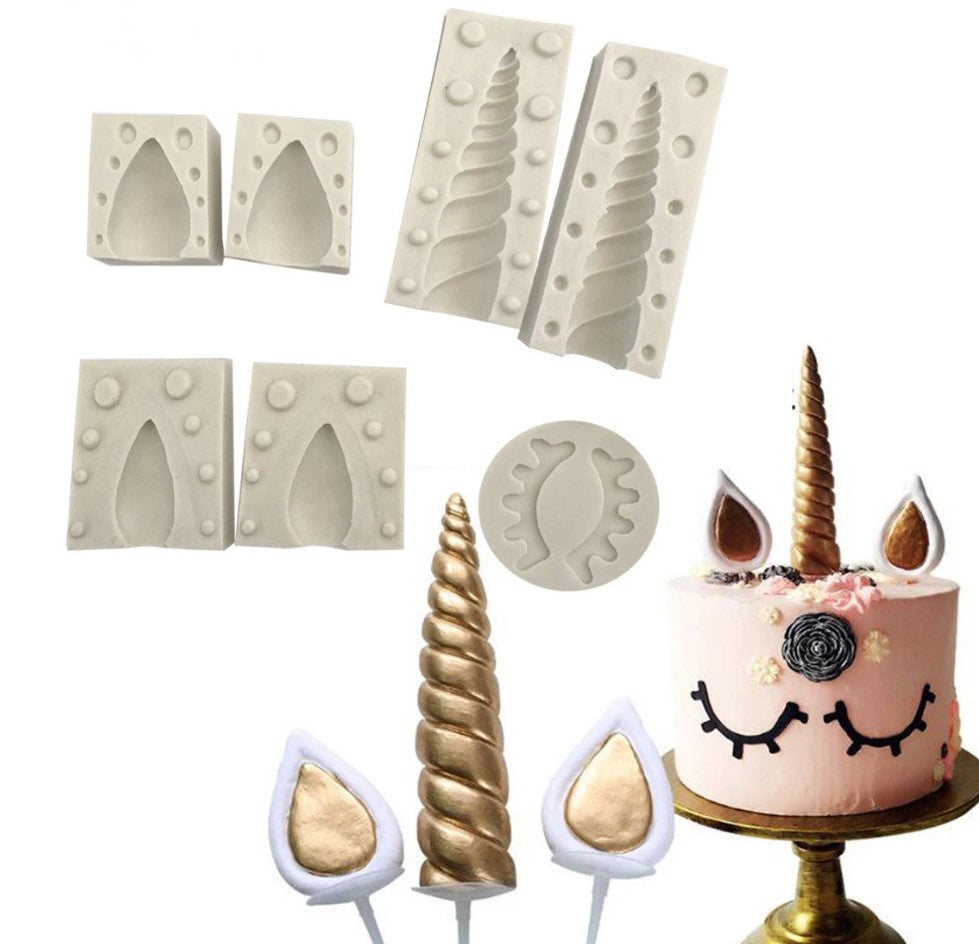 Unicorn/Ear/Eye Fondant Silicone Mold