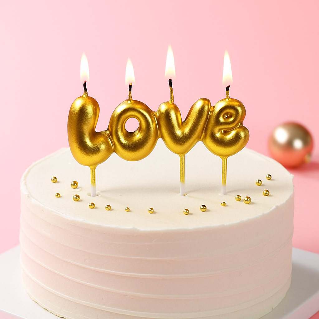 Love Birthday Candles