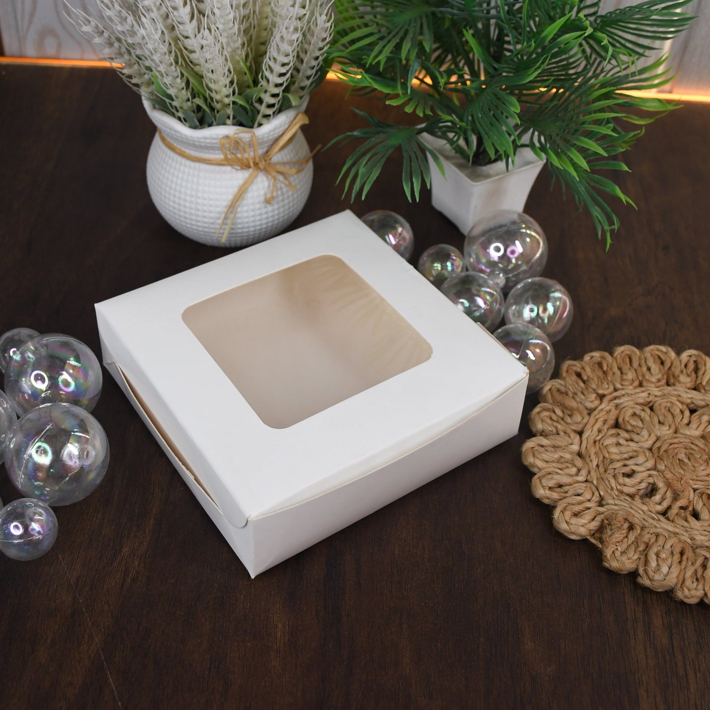 4pc Brownie Box with Window/ 10pc
