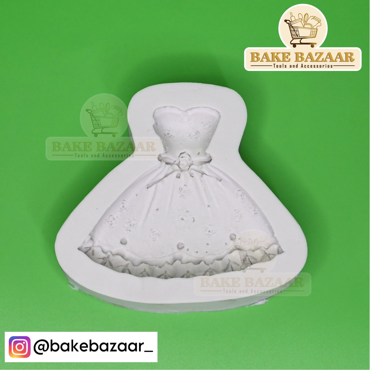Wedding Dress Skirt Silicone Fondant Mould