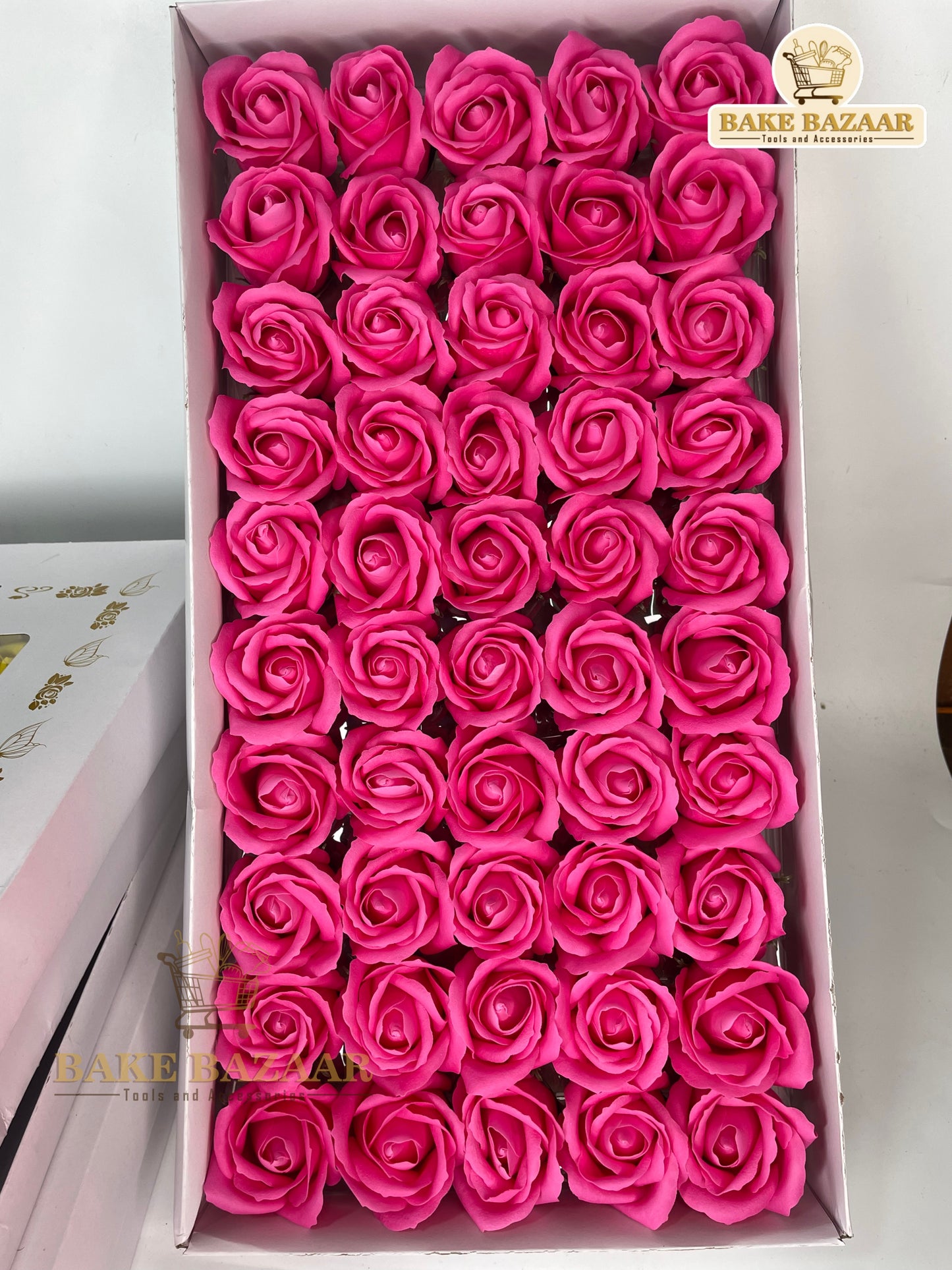 Artificial Rose Flower Dark Pink