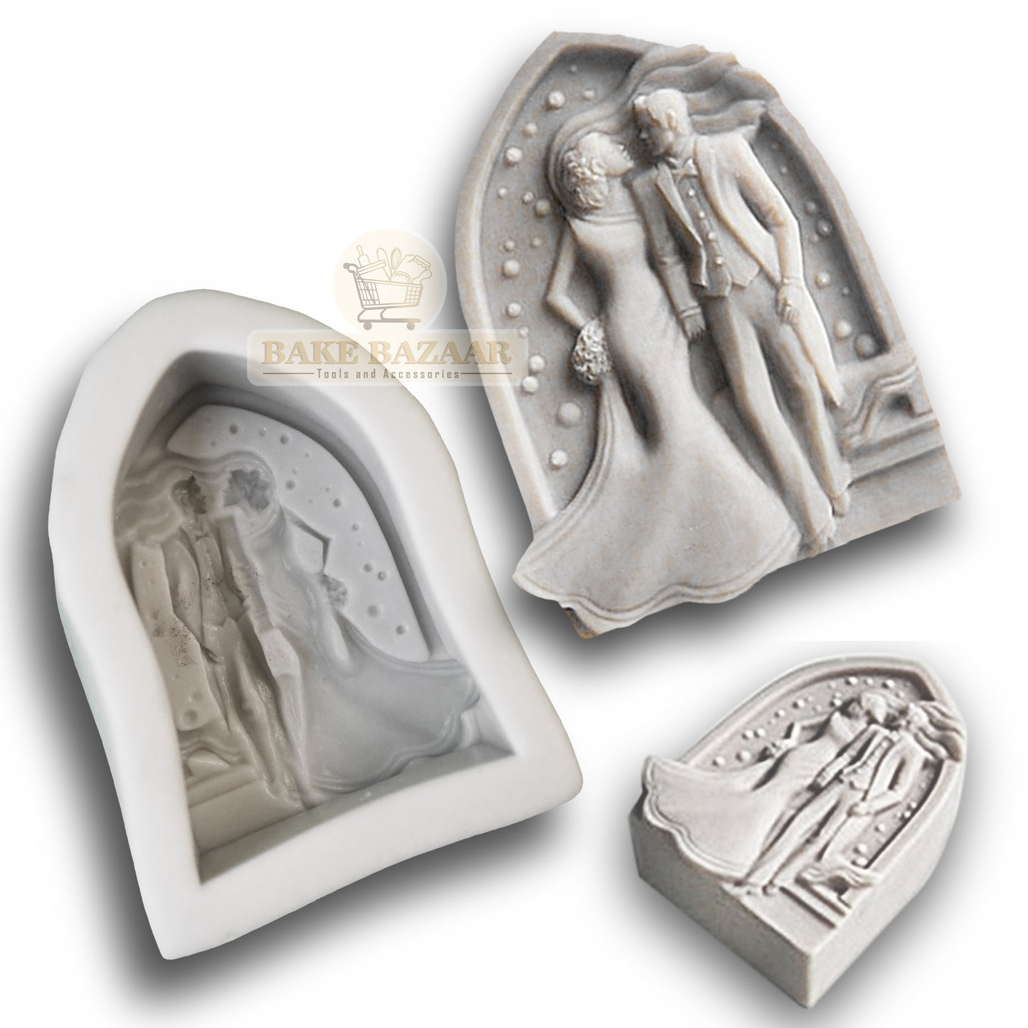 Wedding Day Silicone Soap Mold / Candle Mold