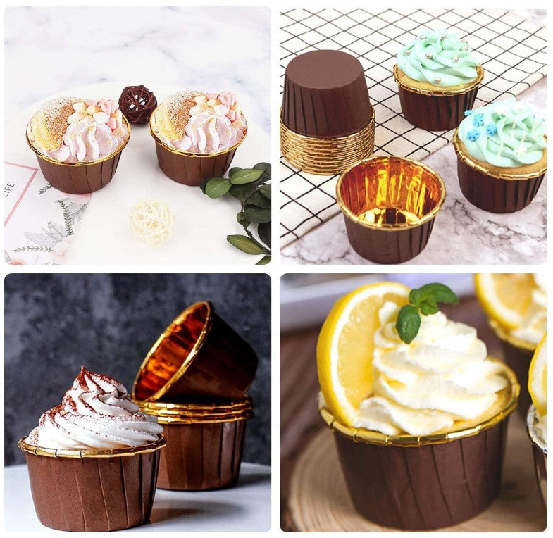 Aluminum Foil Paper Baking Cups (50pc)