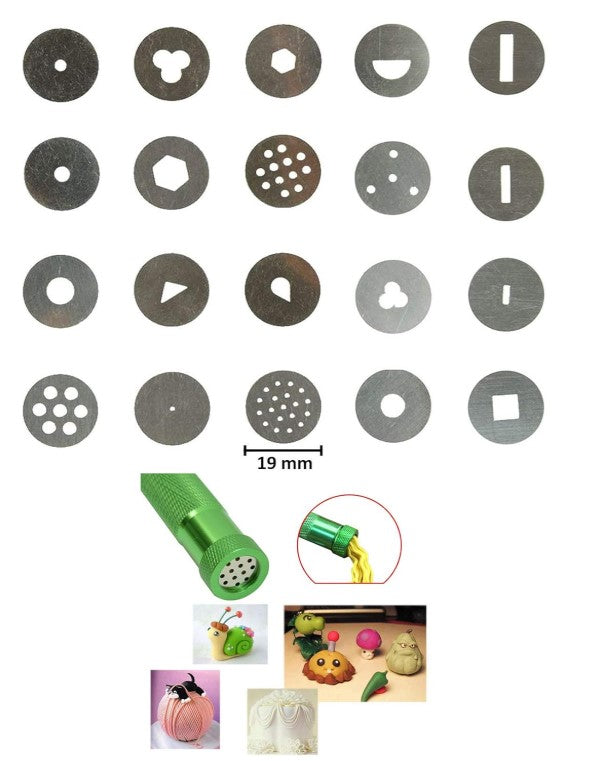20pcs Fondant/Paste Extruder