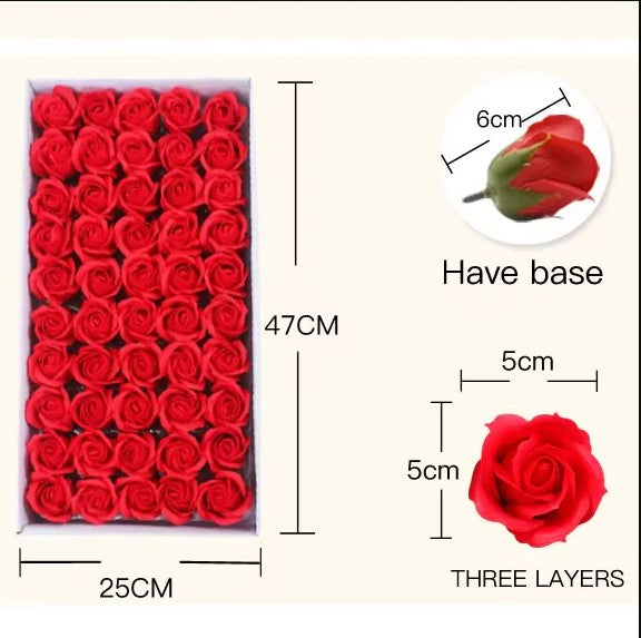 Artificial Rose Flower Dark Pink