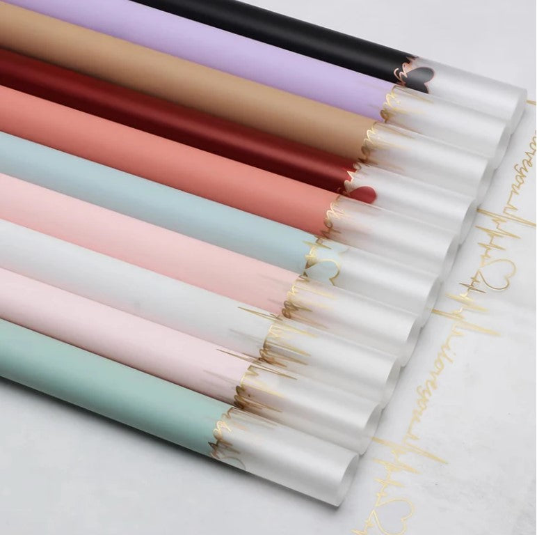 Heartbeat Frosted Wrapping Paper