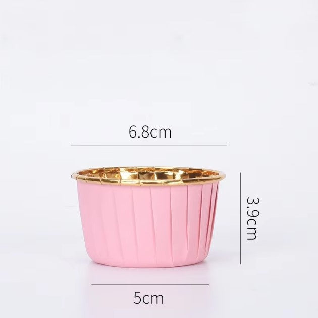 Aluminum Foil Paper Baking Cups (50pc)