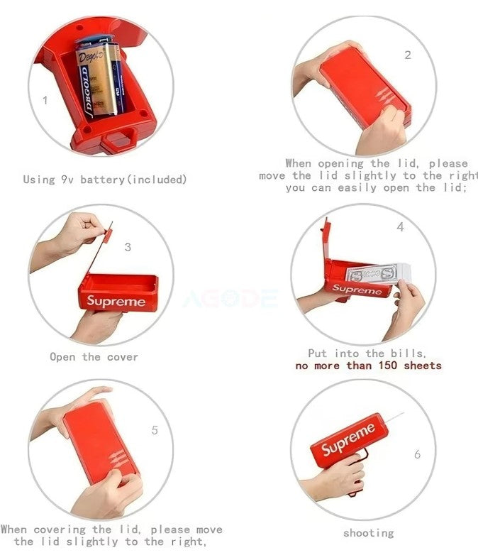 Supreme Money Gun (Cash Canon)
