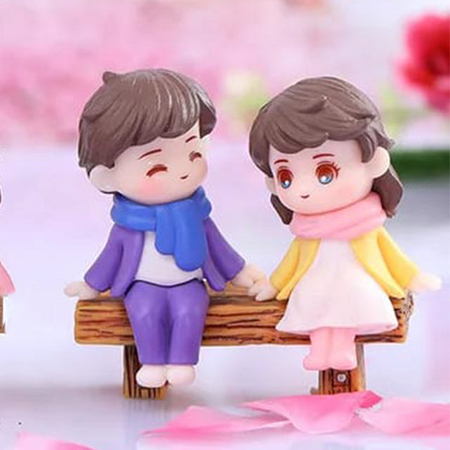 Winter Scarf Couple Miniature For Cake BBM027