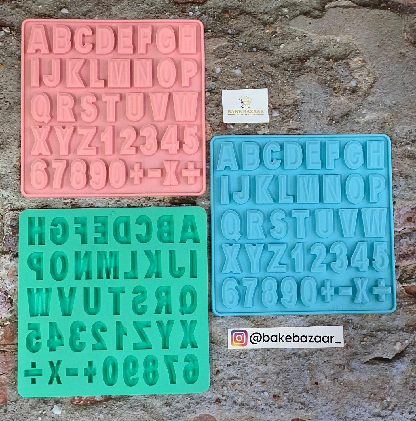 3D Alphabet Chocolate Mold