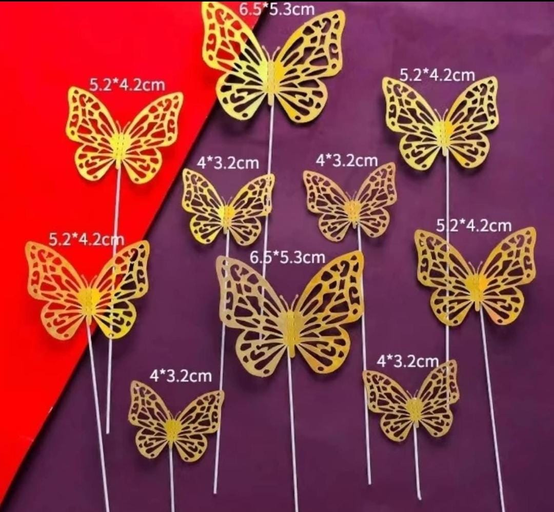 Golden Butterfly with String (Design 1)