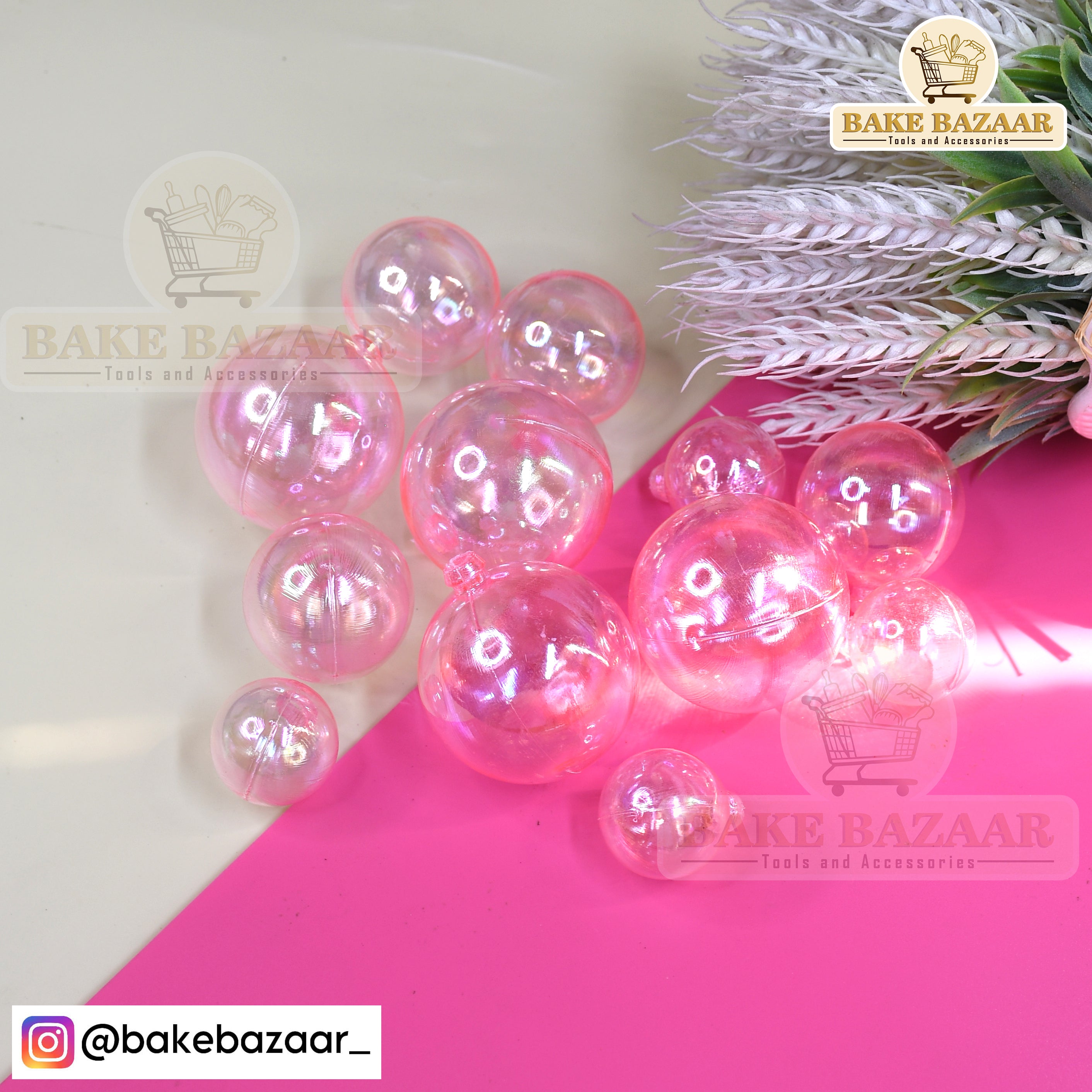 Pink Crystal Faux Ball