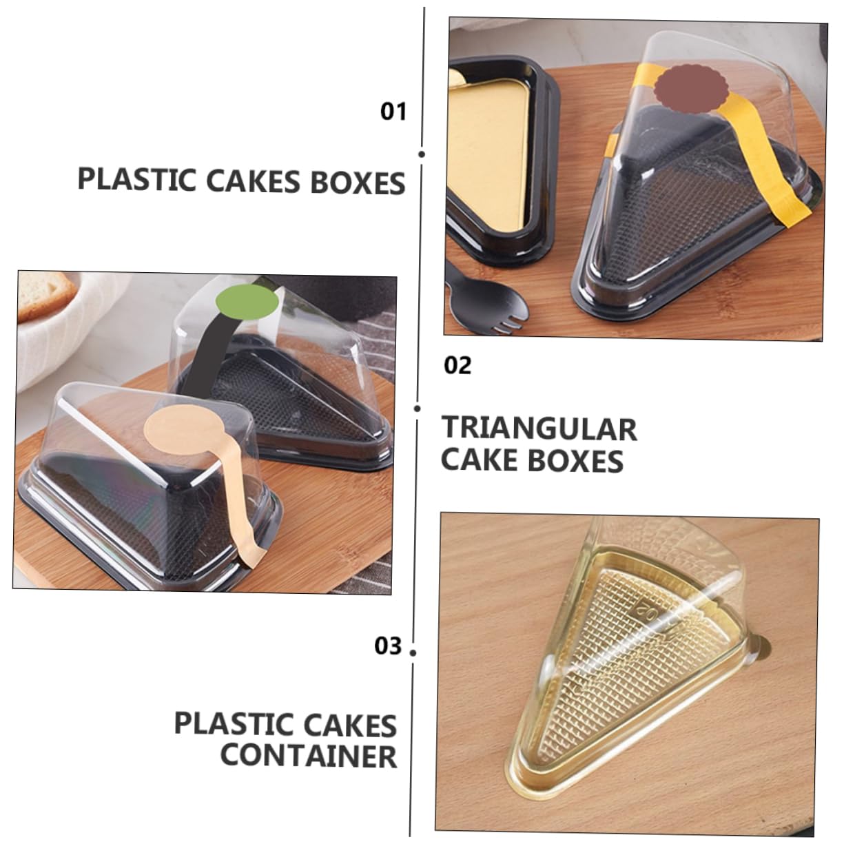 50Pcs cake containers set
