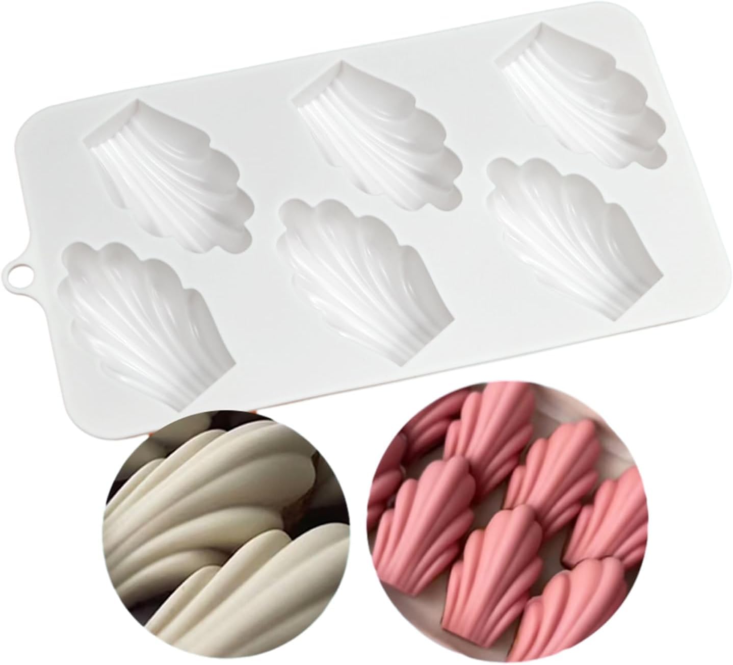 White Savarin Shaped Silicone Mold Fondant Chocolate Mold