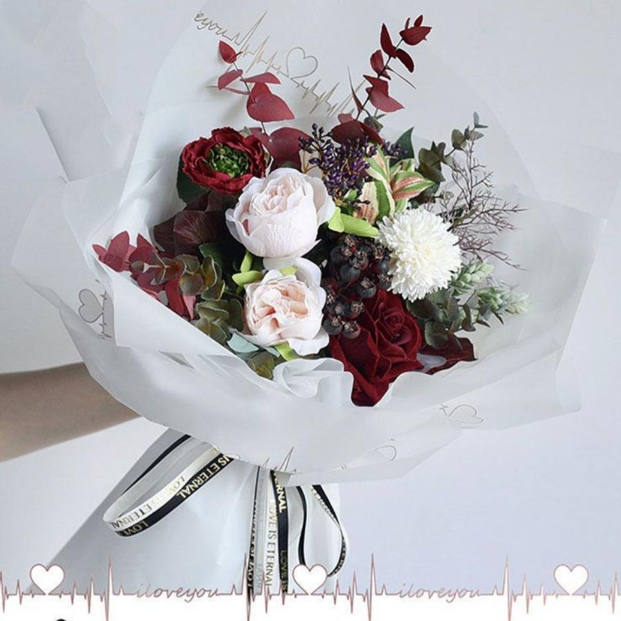 Heartbeat Frosted Wrapping Paper