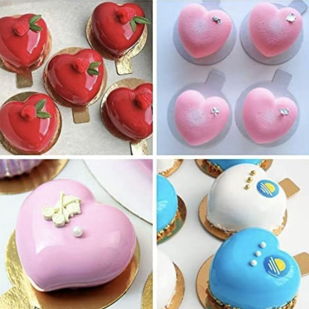 Silicone Mold 3D Heart Shape 15 Cavity for Chocolate Making