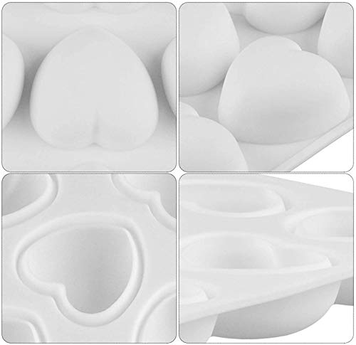 Silicone Mold 3D Heart Shape 15 Cavity for Chocolate Making
