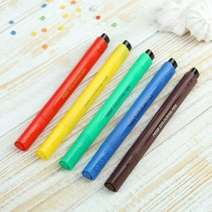 Edible Food Colouring Pen (Set of 5)