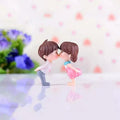 Romantic Love Kissing Couple Miniature for Valentines Day cake Decoration BBM045