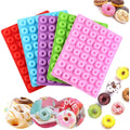 Mini Donut Silicone Mold for Chocolate Making, Candy, and Gummy Drops (48 Cavity)