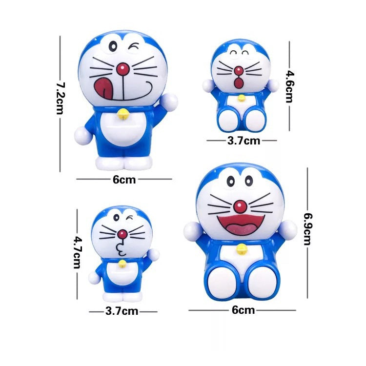 4pc Doraemon Toy Set for Cake Decoration