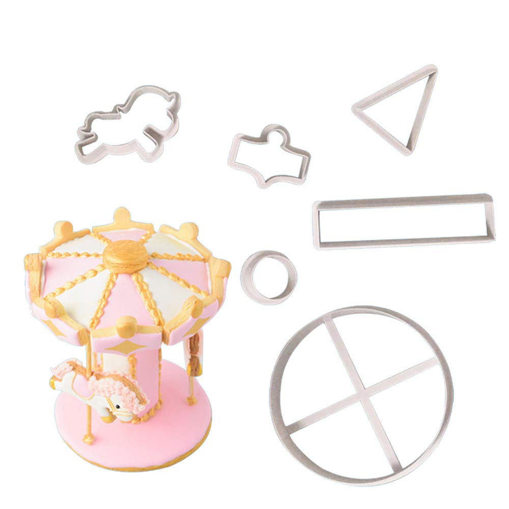 Carousel Cookie Cutter- 6 Pcs Biscuits Cutter