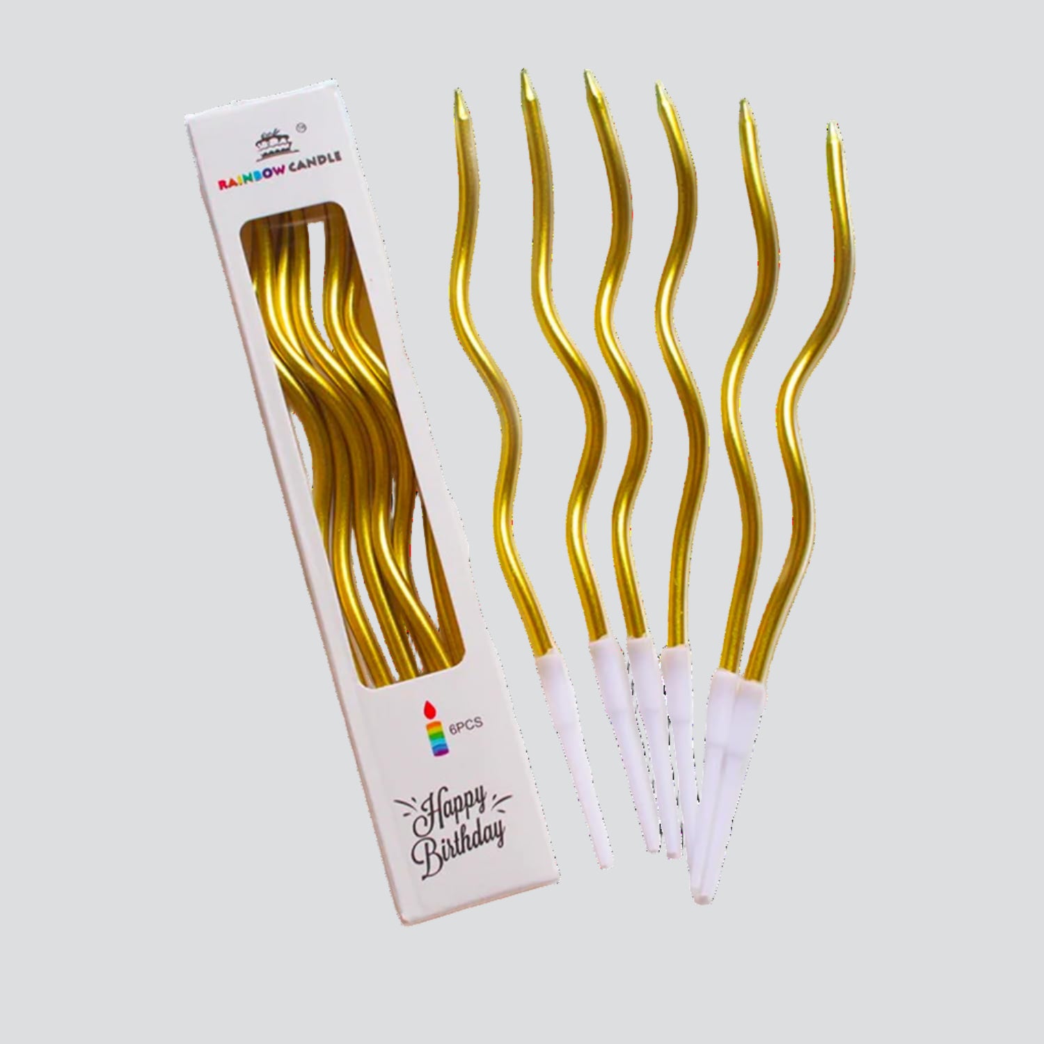 Twisty Golden Candle