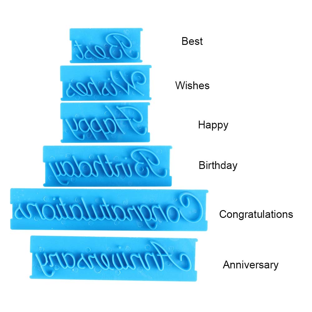 Cake Embosser Fondant Cake Molds Printing Letters Handwriting Letter for DIY Baking for Chocolate