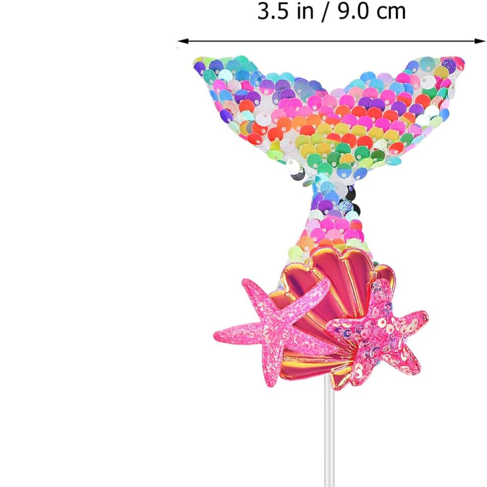 Mermaid Cake Toppers Glitter Mermaid Cupcake Topper
