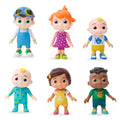 Cocomelon Mini Figures For Cake Toppers Set, 6 Pieces.