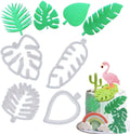 4 Pieces Tropical Leaf Cookie Cutter Shape Set