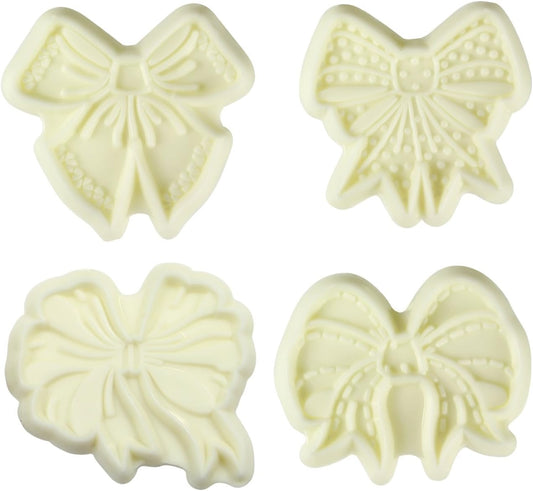 Bow Fondant Cutters, for Cake Decorating, Set of 4