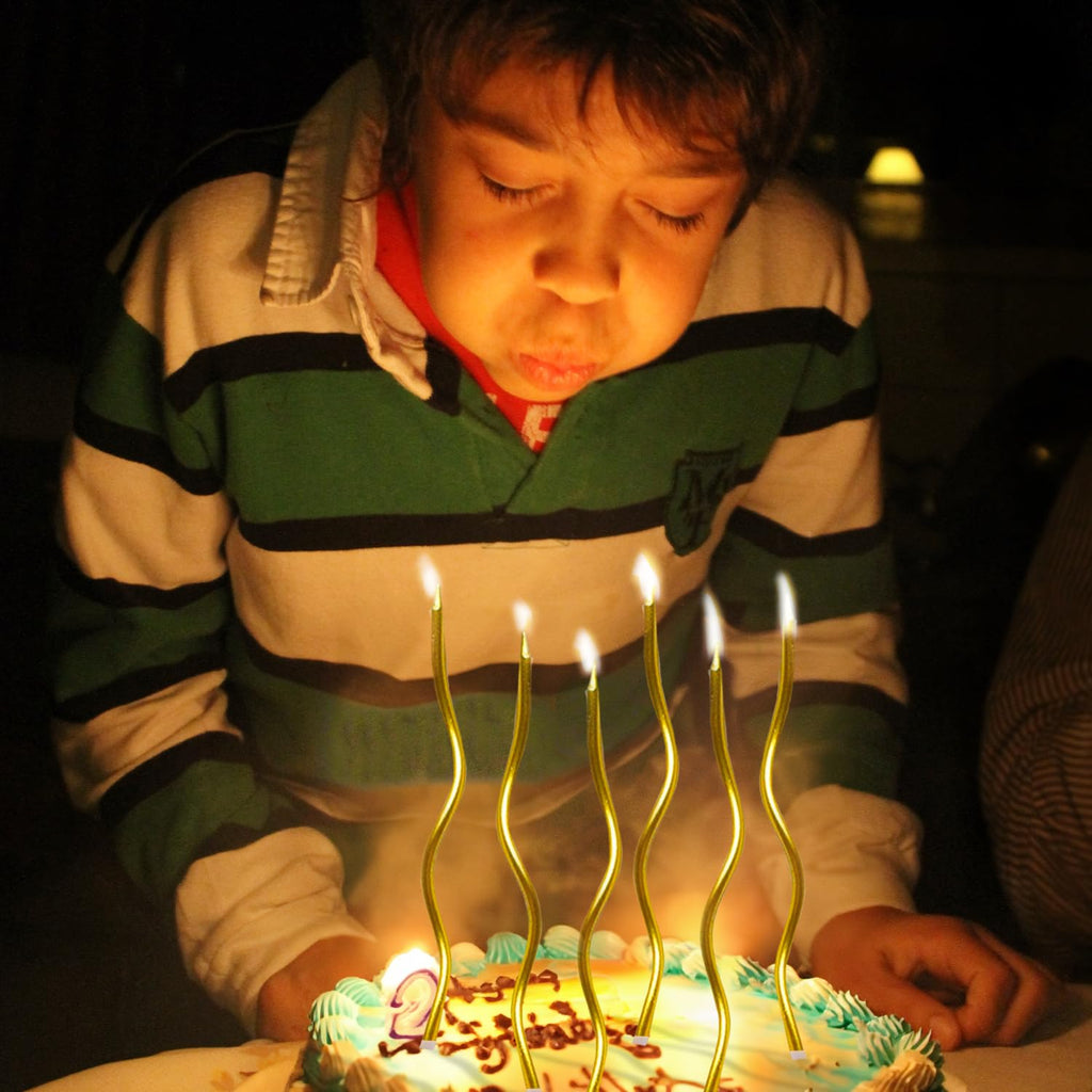 Twisty Golden Candle