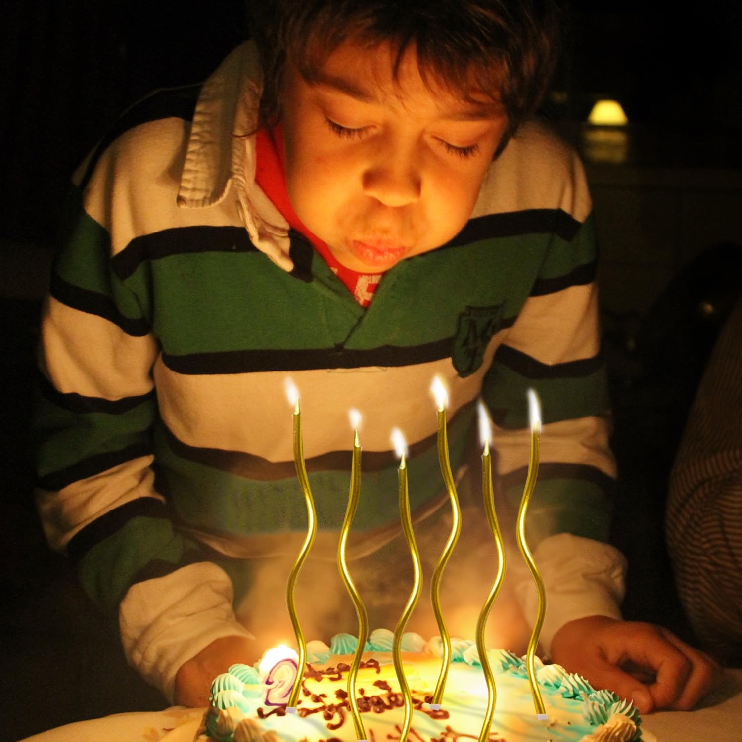 Twisty Golden Candle