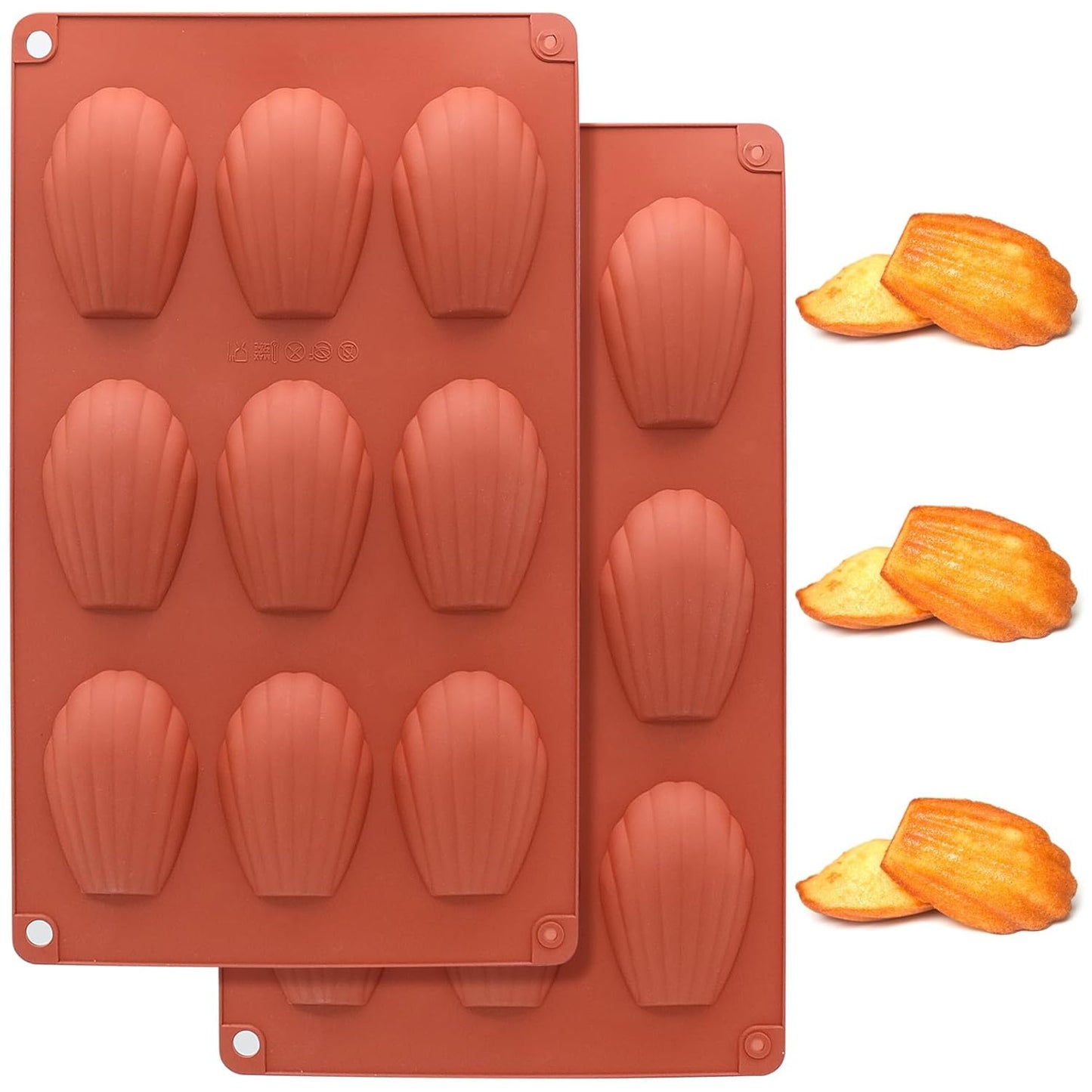 Silicone Madeleine Molds, 9 Cavity [1 PCS]