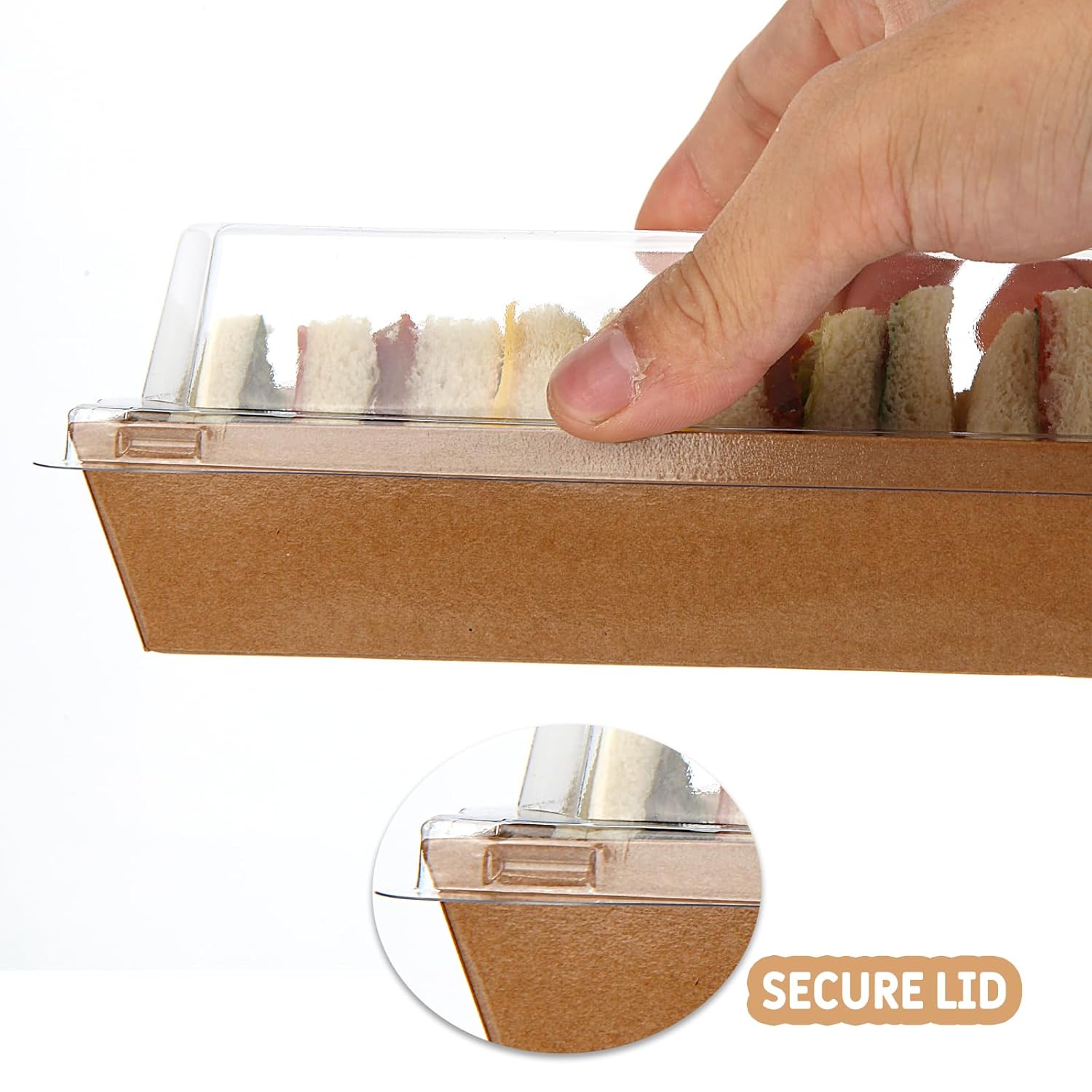 Disposable Rectangle Loaf with Lid (10 Pcs Pack)