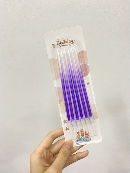 6pc Ombre Straight Candles
