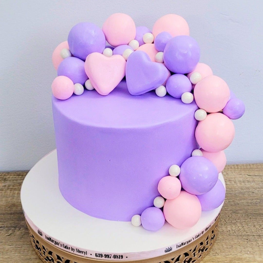 Light Purple Shining Faux Ball