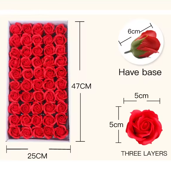 Artificial Rose Flower Off White